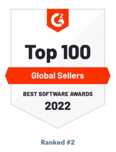 HubSpot erhält als 2. Platz den Best Software Award 2022 von G2 im Bereich Global Sellers.