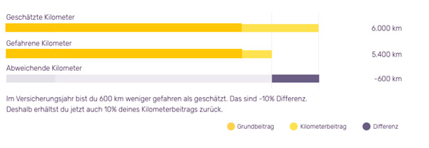 Abbildung der Kostenzusammensetzung ohne Verbraucher-Täuschung