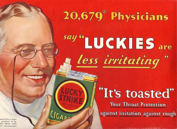 „It’s toasted“ als kommunikatives Alleinstellungsmerkmal von Lucky Strike in einem Markt, in dem jeder Mitbewerber das gleiche Produkt anbietet