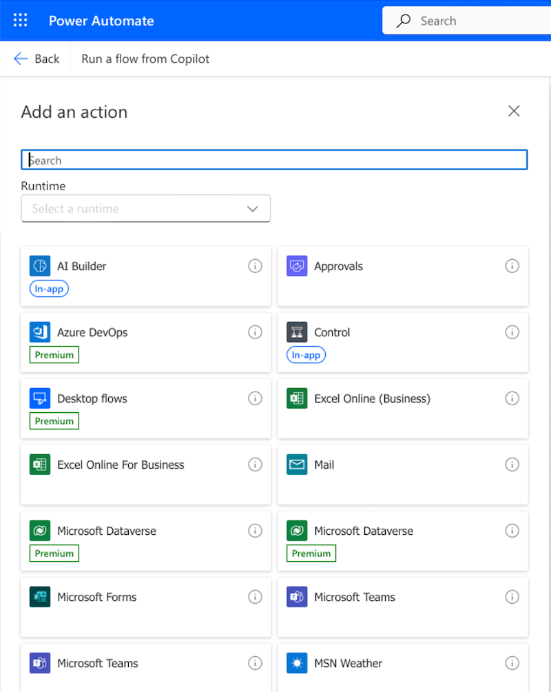 In Power Automate können Abläufe in zahlreichen Systemen automatisiert werden, wie z.B. Dynamics, Azure, Outlook, Sharepoint und viele weitere